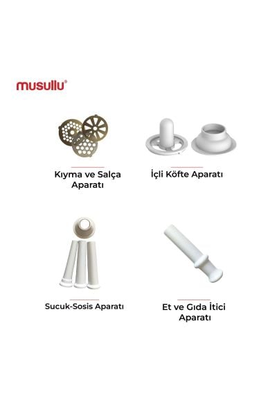 Musullu MT-G1600M 1600 W Kıyma Makinesi
