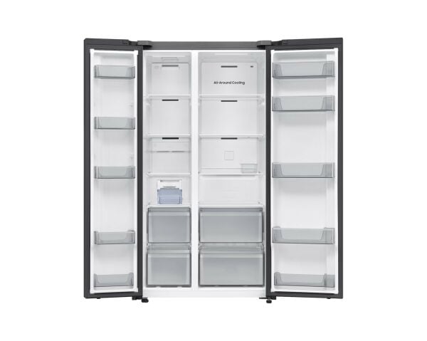 SAMSUNG RS70F65QEFTR 655 Lt Mat Sİyah Gardırop Tipi Buzdolabı