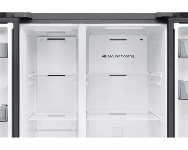 SAMSUNG RS70F65QEFTR 655 Lt Mat Sİyah Gardırop Tipi Buzdolabı