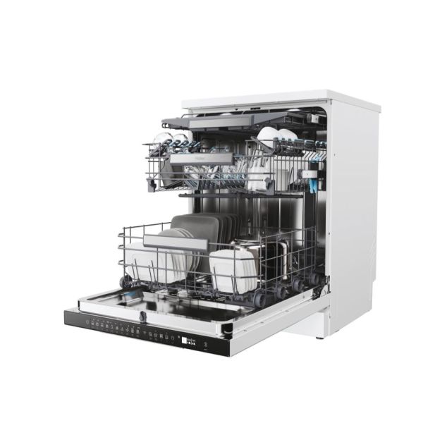 HAIER XF 6B2M3PW 10 Programlı Wi-Fi Bağlantılı Beyaz Bulaşık Makinesi