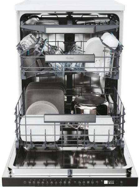 HAIER XF 6B2M3PW 10 Programlı Wi-Fi Bağlantılı Beyaz Bulaşık Makinesi