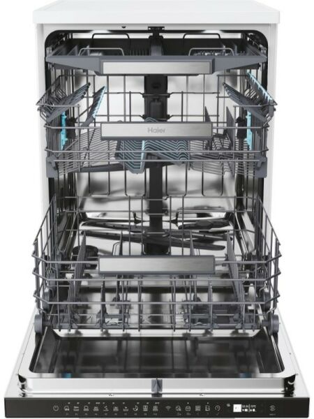 HAIER XF 6B2M3PW 10 Programlı Wi-Fi Bağlantılı Beyaz Bulaşık Makinesi