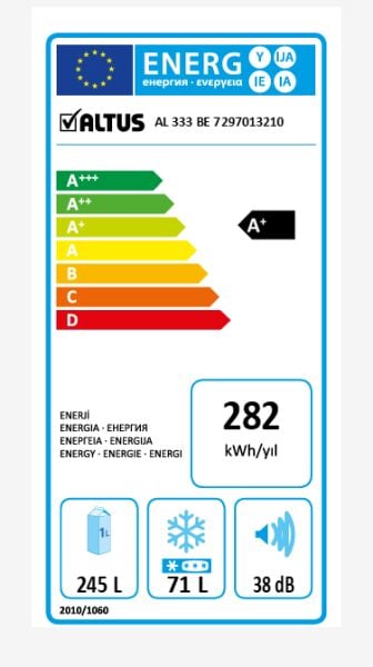 Altus Al 333 B 316 Lt Buzdolabı
