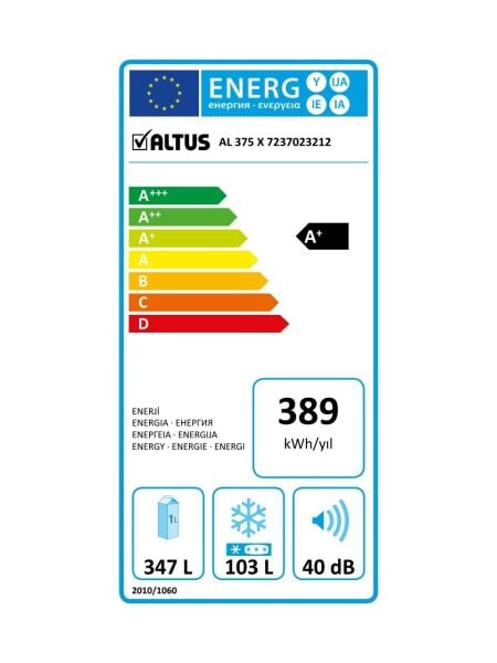 Altus AL 375 XE Çift Kapılı No Frost Buzdolabı