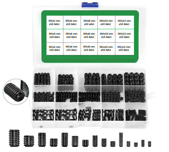 Venoa SS730 Setskur Vida Seti M3, M4, M5 Çantalı 730 Parça