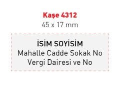 Kaşe 4312 (45 x 17 mm)