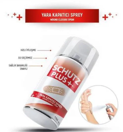 Schutz Plus Yara Kapatıcı Hasta Yara Spreyi 150 ML