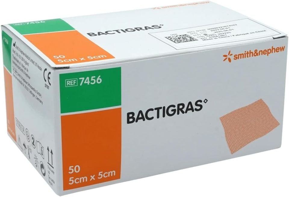 Bactigras Yara Örtüsü  5*5 cm 5 Adet