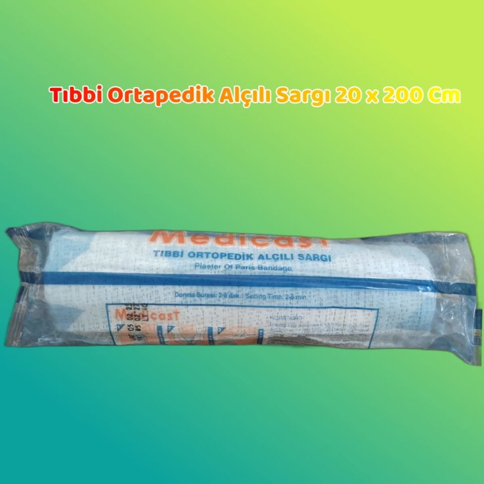 Medicast Tıbbi Ortapedik Alçılı Sargı 20 X 200 Cm 2 ADET