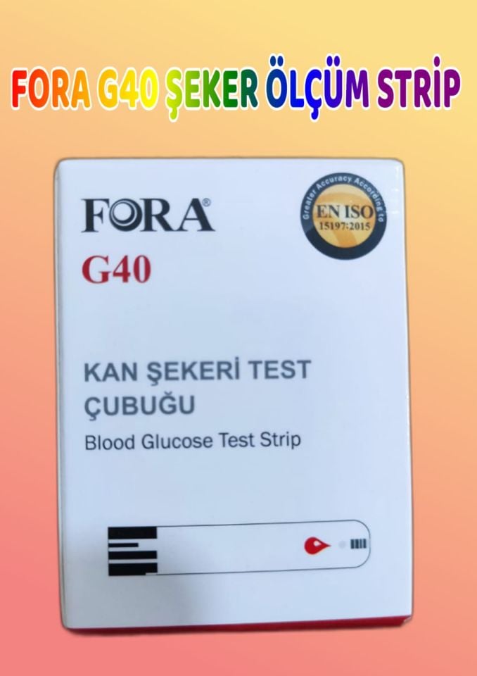 FORA G40 Şeker Ölçüm Strip 50’li Paket