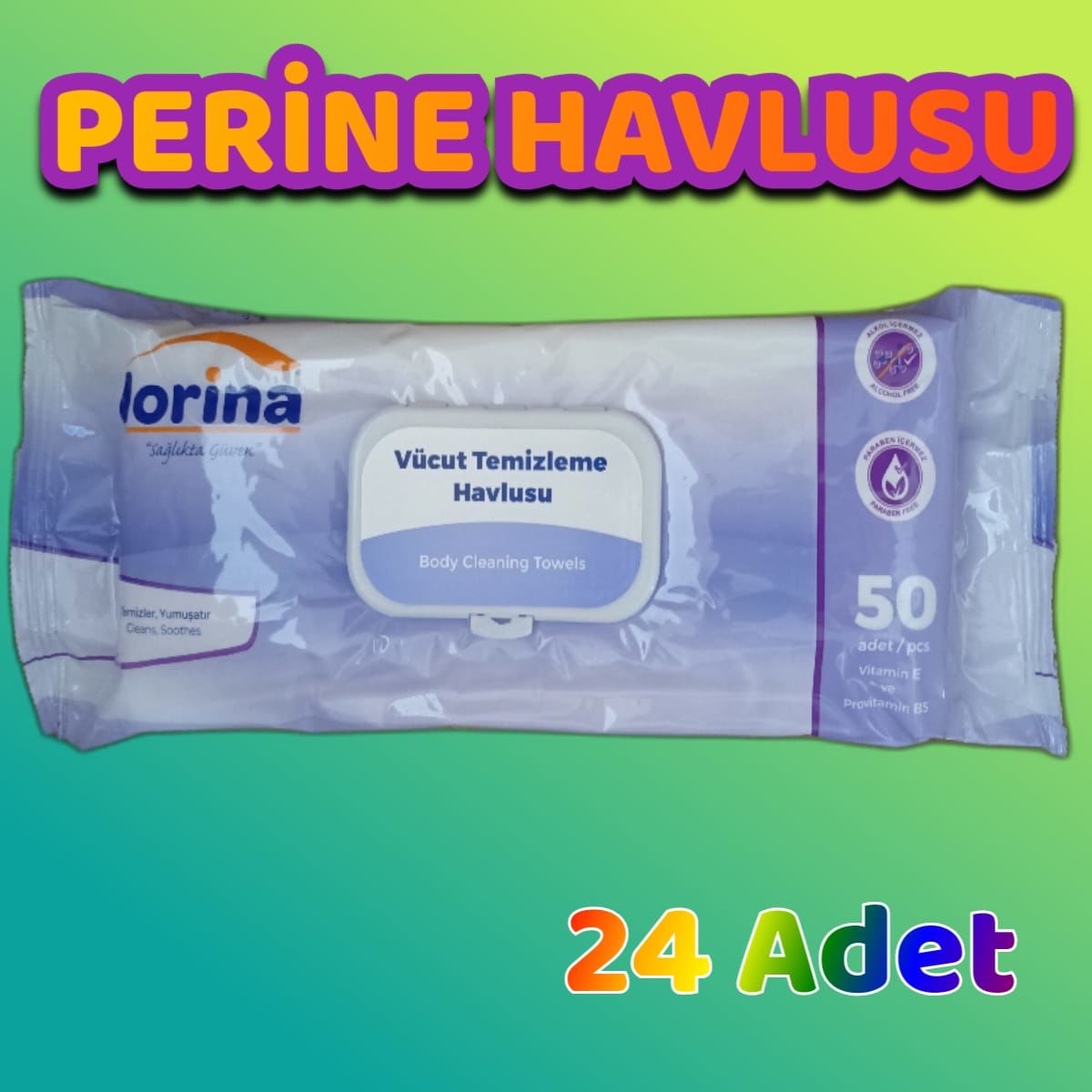 Lorina Vücut Temizleme Havlusu- 24 Paket