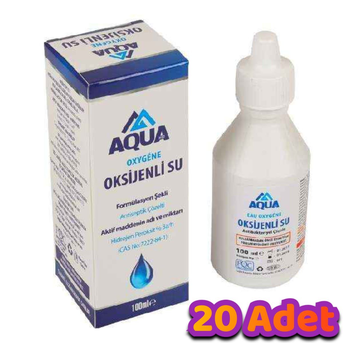 Aqua Oksijenli Su 100 ML -20 Adet