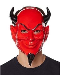 Kırmızı Renk Plastik Rubie's Costume Devil Mask Şeytan Maskesi 20x30 cm (4513)