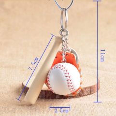 Gerçekçi Beyzbol Tasarımlı Şık Anahtarlık Kolye Çanta Süsü Baseball Keychain (4513)