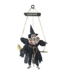 Halloween Sensörlü Sesli Işıklı Welcome İskelet Siyah (4513)