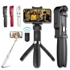 Selfie Stick L01 Bluetooth Kumandalı Selfie Çubuğu Tripod Monopod (4513)