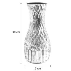 Sürahi Model USB Şarjlı Kumandalı 16 Farklı Işık Modlu Masa Üstü Kristal Akrilik Lamba Led (4513)