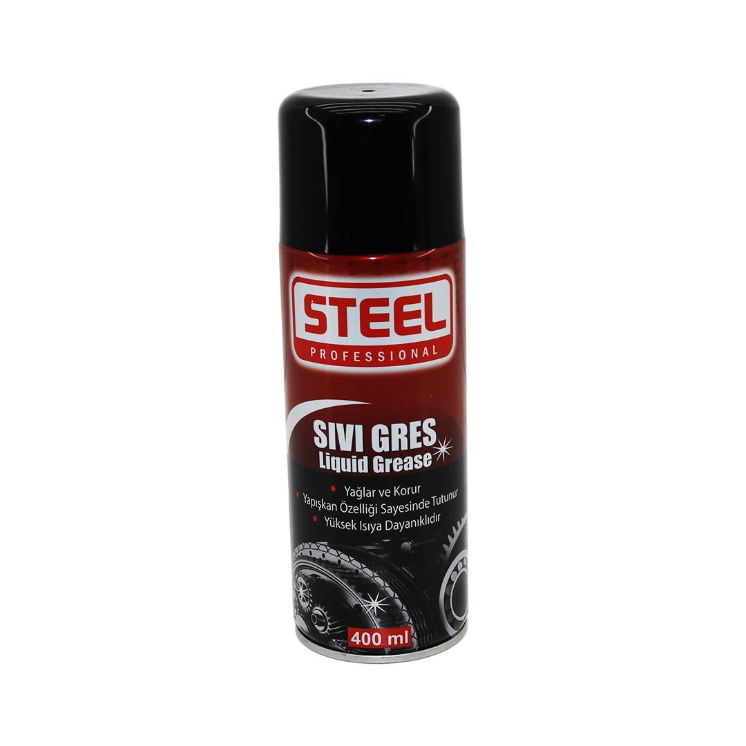 STEEL ST-1922 SIVI GRES SPREY 400ML YAĞLAR - KORUR - ISIYA DAYANIKLI (4513)