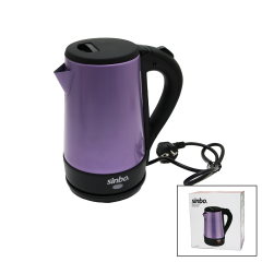 SİNBO-8017 MOR RENK ÇELİK KETTLE SU ISITICISI 1.5LT - 2200W (4513)