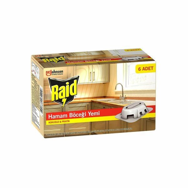 RAİD 6 PARÇA  HAMAM BÖCEK YEMİ (4513)