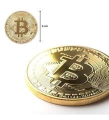 Bitcoin Madeni Hatıra Parası Hediyelik Para (4513)