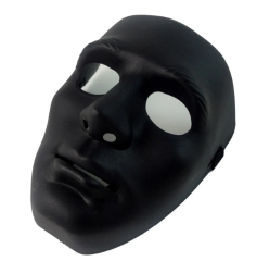 Siyah Renk Hip Hop Anonim Jabbawockeez Dans Maskesi 18x19 cm (4513)