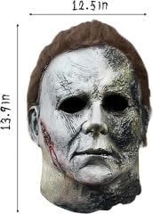 Michael Myers Lateks Maske - Michael Myers Et Maske Kafaya Tam Geçmeli (4513)