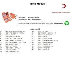 Büyük Boy İlk Yardım Seti First Aid Kit (4513)