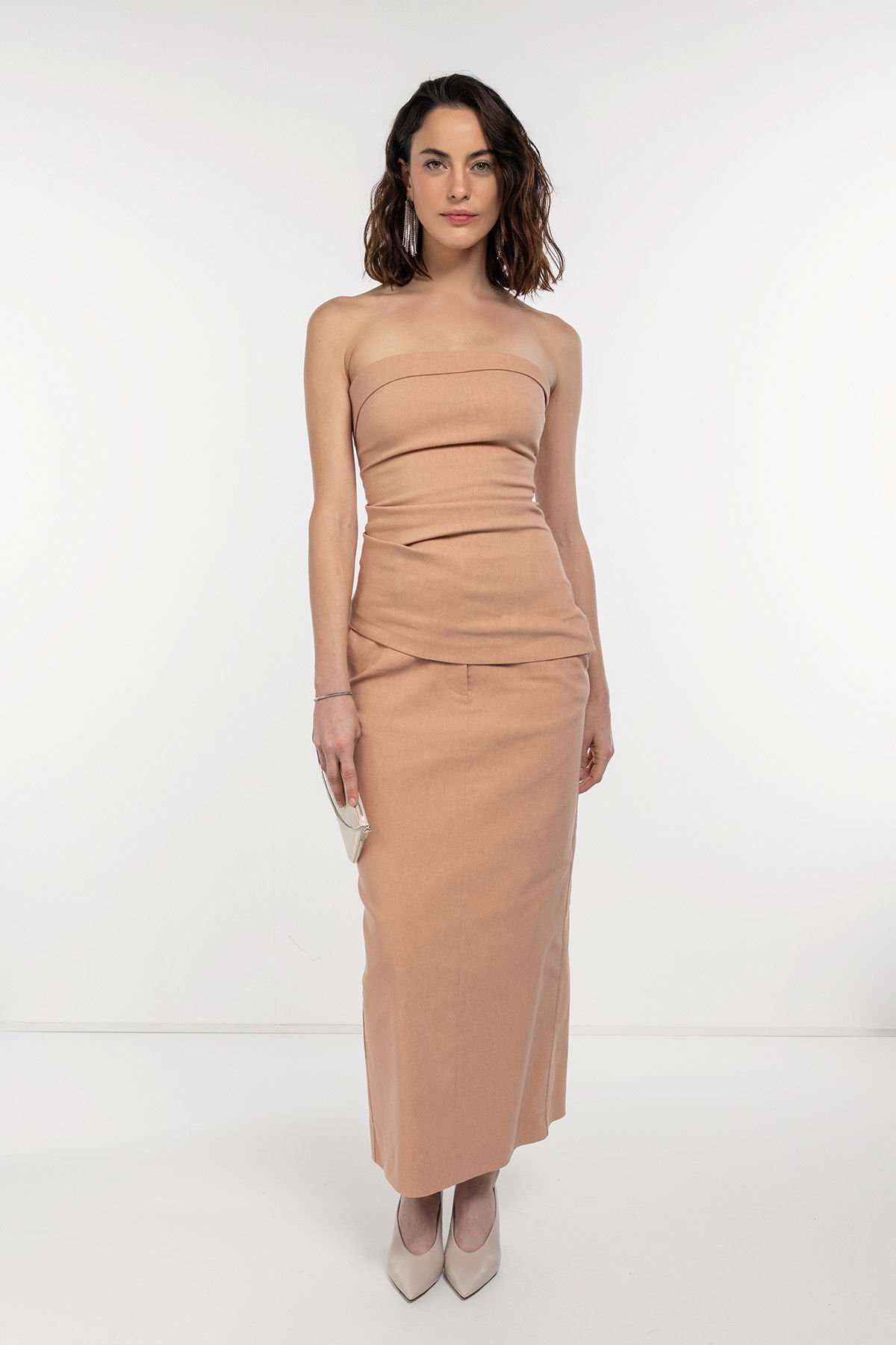 Moka Fit Kalem Midi Etek
