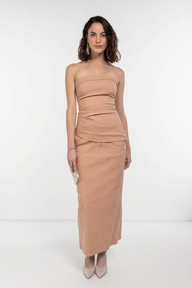 Moka Fit Kalem Midi Etek
