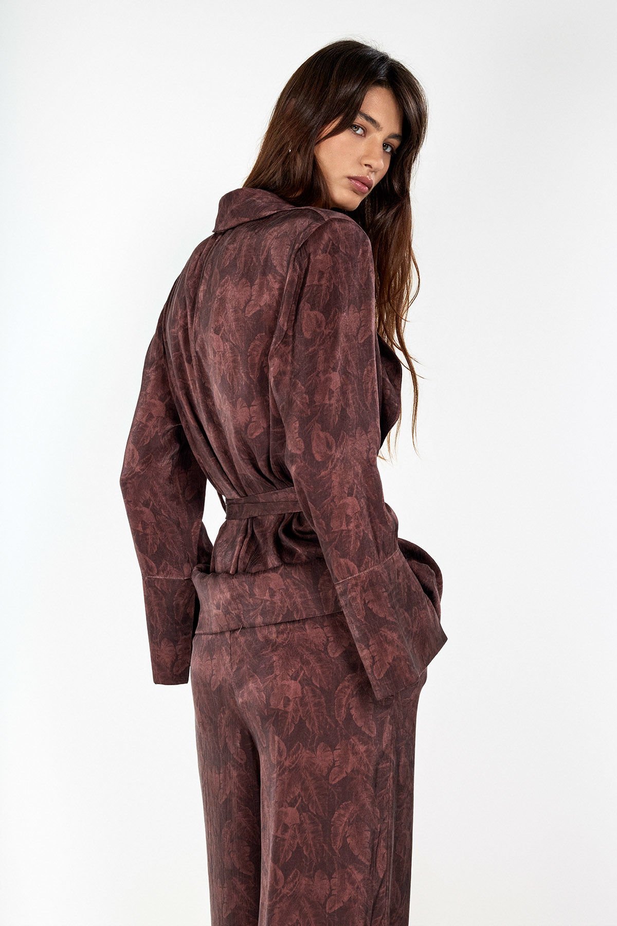 Desenli Kimono Ceket