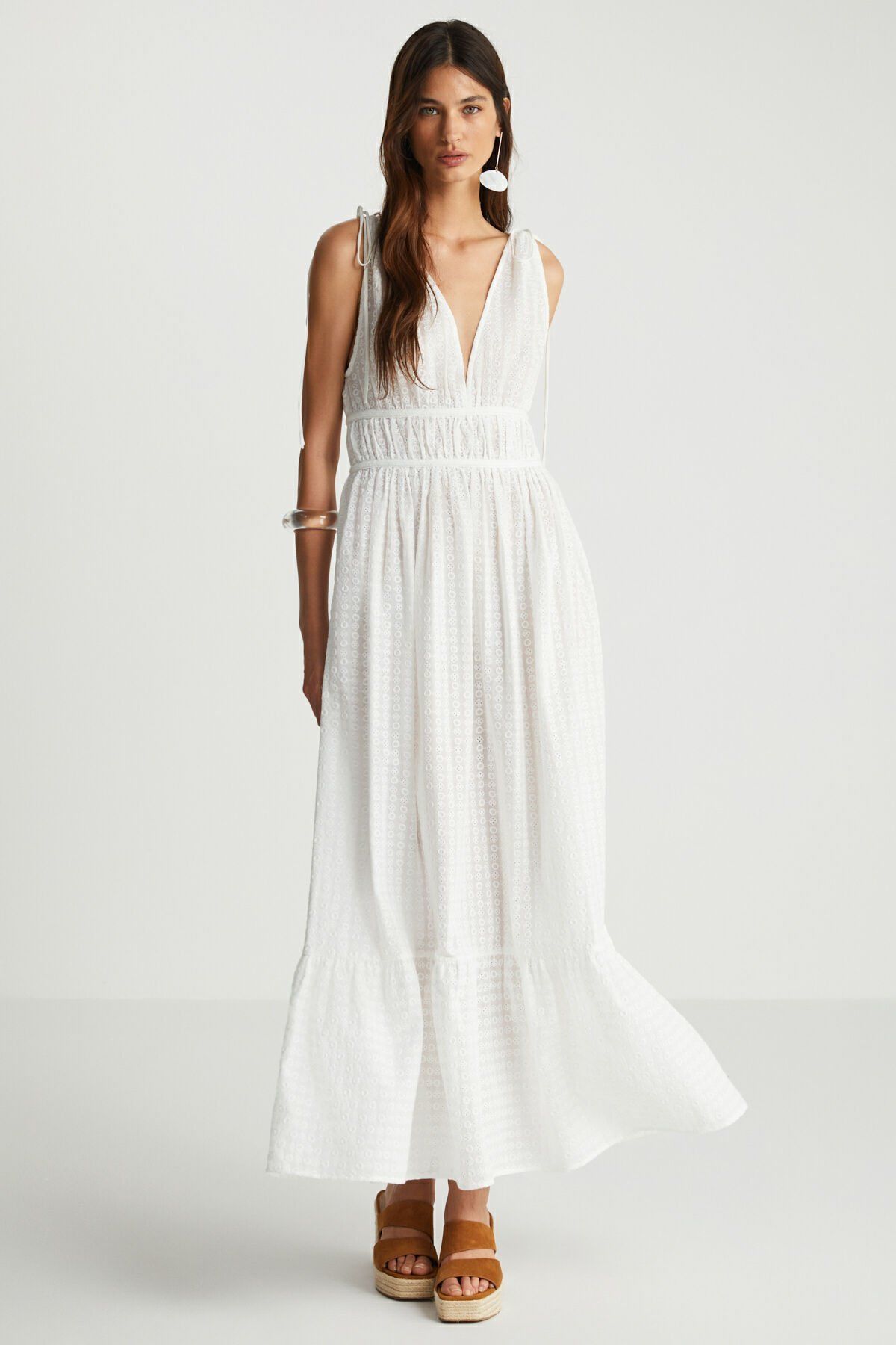 Boho Maxi Askılı Elbise