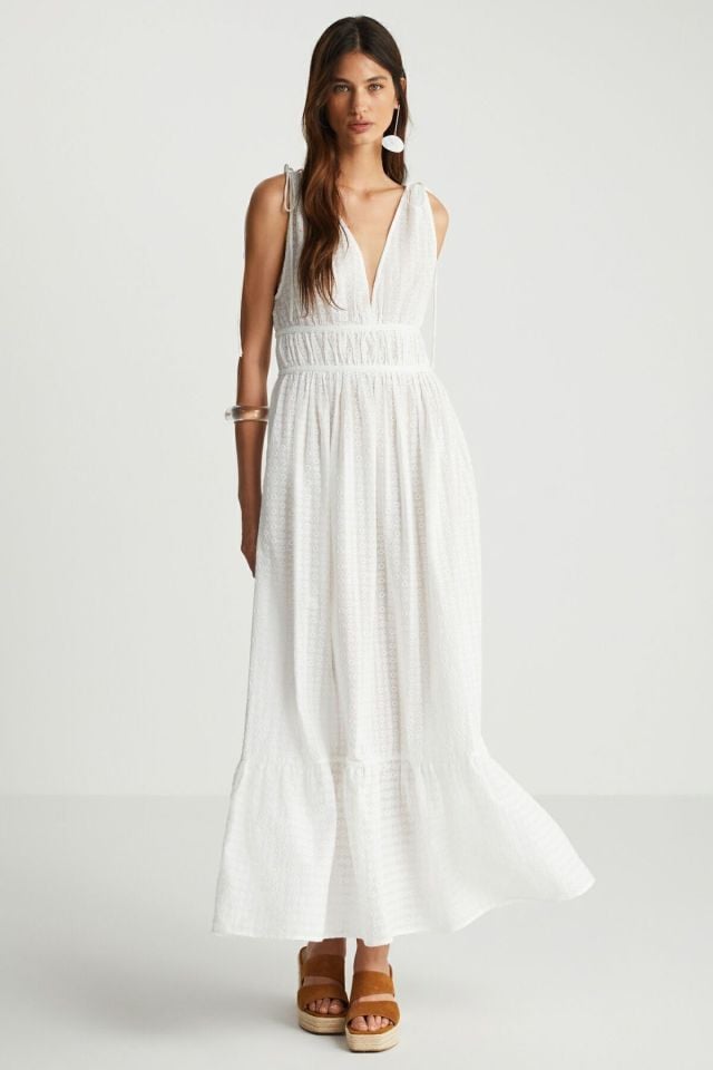 Boho Maxi Askılı Elbise