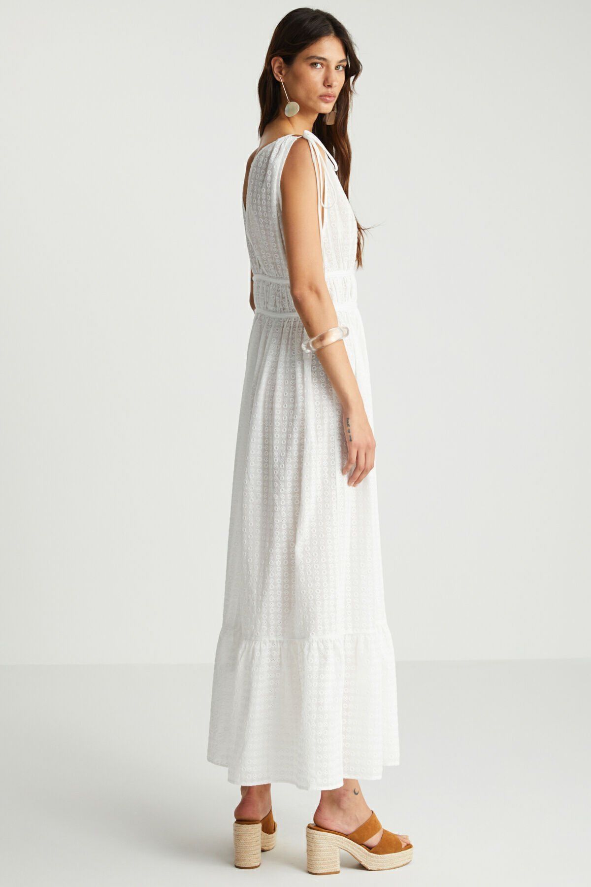Boho Maxi Askılı Elbise