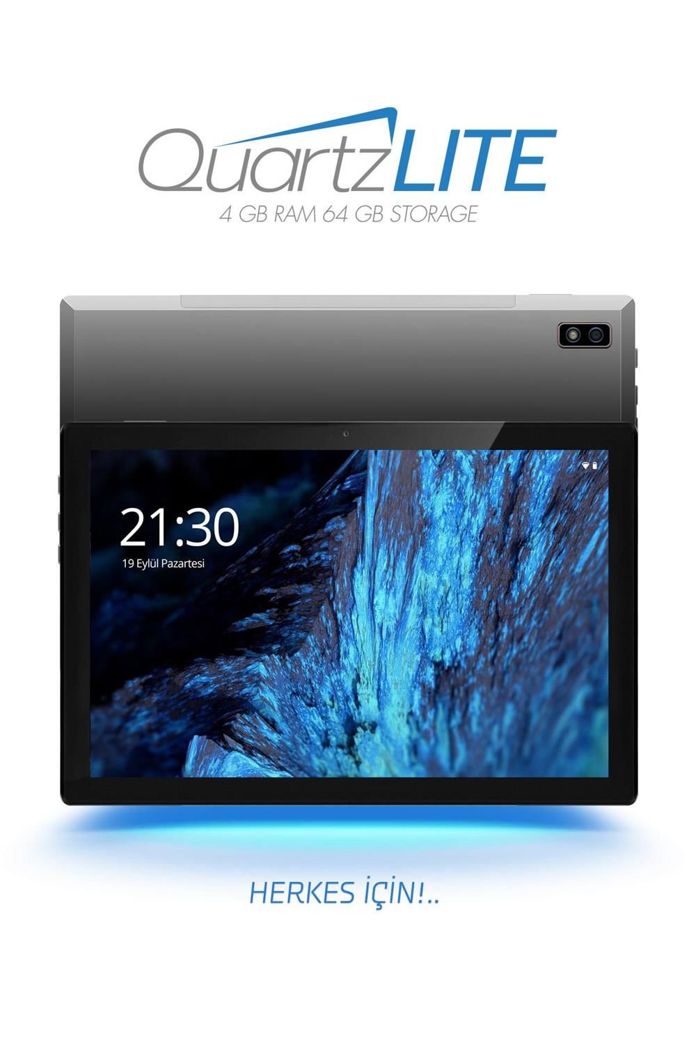 Vorcom QuartzLite Gri 10.1 Inc 4 GB Ram 64 GB Hafıza 8 Çekirdek İşlemcili Tablet