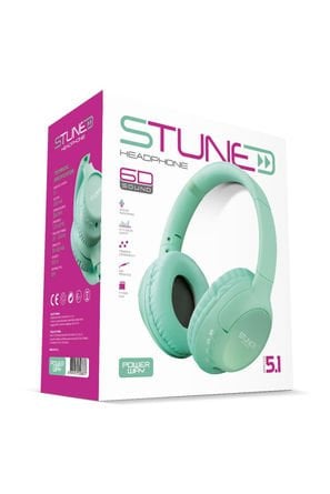 Powerway Stune Kulaküstü Siyah Bluetooth Kulaklık 6D Sound 18 Saat Kullanım Süresi