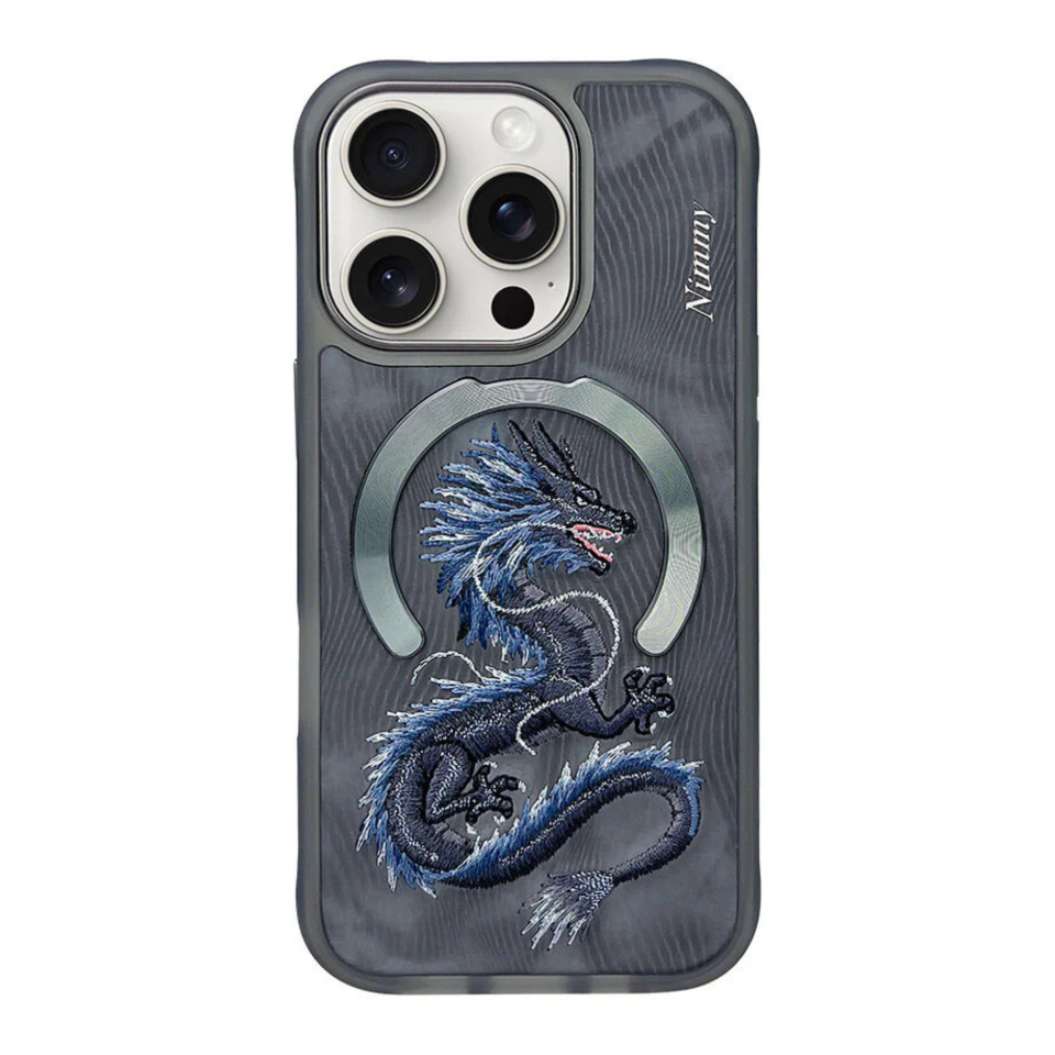 Nimmy iPhone 16 Pro Max Nakışlı Dream Animal Series Magsafe Kılıf – Dragon