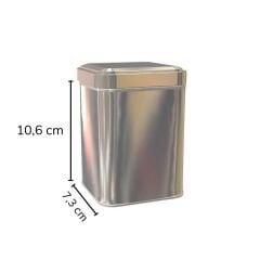 Sarkap 73x106 mm Metal Kare Kutu Silver