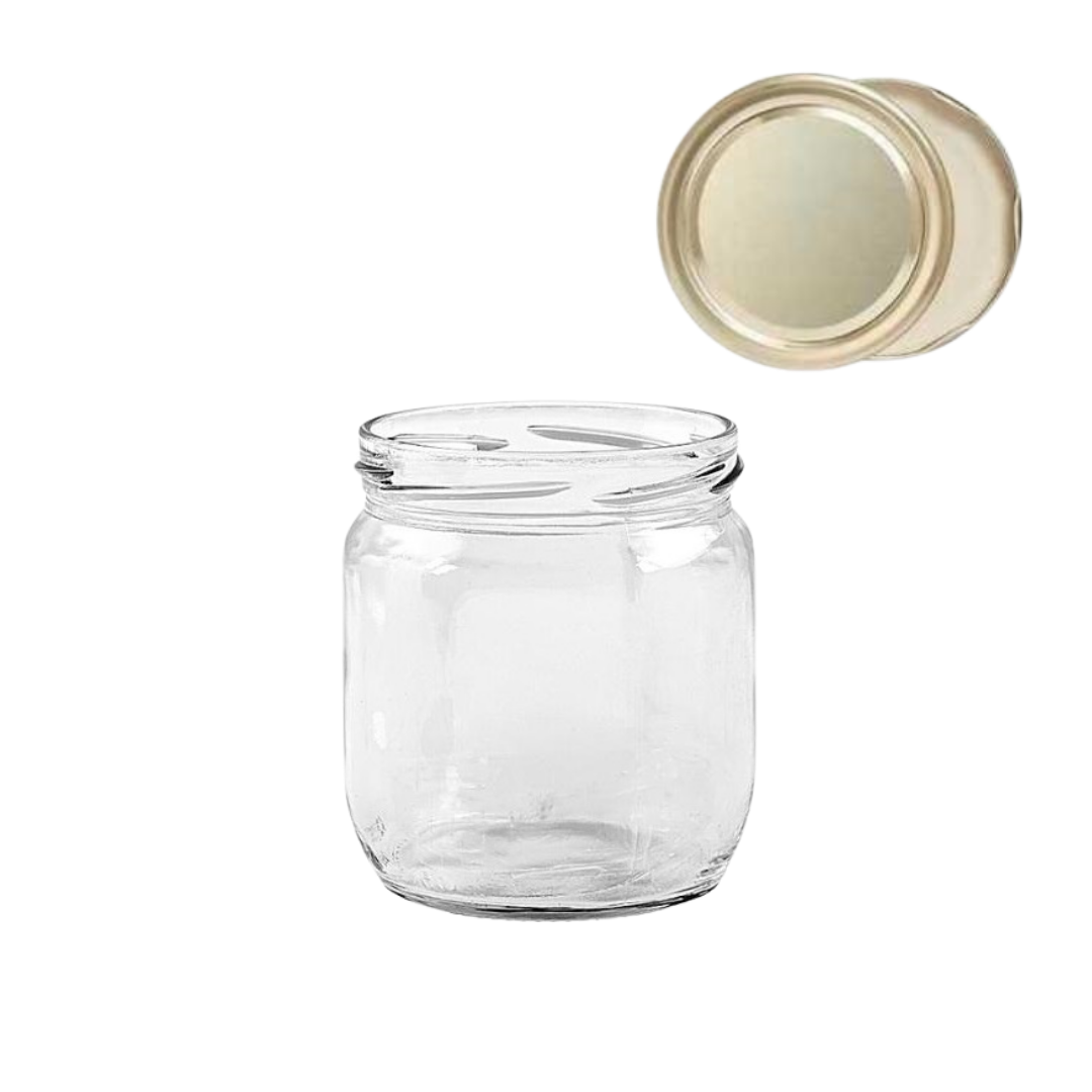 Sarkap 425 ml Gold Kapaklı Cam Kavanoz