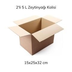 Sarkap BC dalga Çift Oluk 2'li 5 lt Zeytinyağı Karton Kolisi 15x25x32 cm