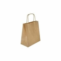 Sarkap Burgu Saplı Kraft Çanta 18x8x24