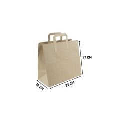 Sarkap Düz Sap Kraft Çanta 22x10x27