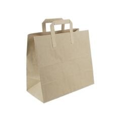 Sarkap Düz Sap Kraft Çanta 33x20x33