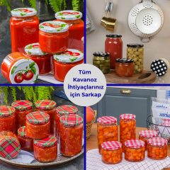 Sarkap 1000 ml Kapaksız Köşeli Cam Kavanoz