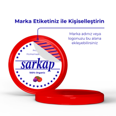 Sarkap 82 mm Kavanoz Kapağı Kırmızı