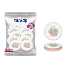 Hijyenik Paketli 10 Adet Kavanoz Kapağı Çiçek Desenler 82 mm PembeBuket