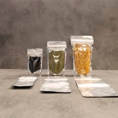 Sarkap Metalize Pencereli Kilitli Doypack 8,5x14,5cm