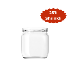 Sarkap 425 ml 25'li Shrinkli Kapaksız Cam Kavanoz