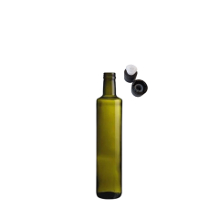 Sarkap 250 ml Dorika Kapaklı Cam Zeytinyağı Şişesi Yağdanlık Yeşil AkıtmalıKapak