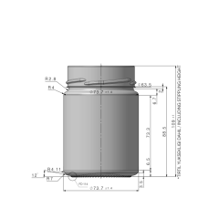 Sarkap 350 ml Derin Etek Kapaklı Cam Kavanoz BRONZ